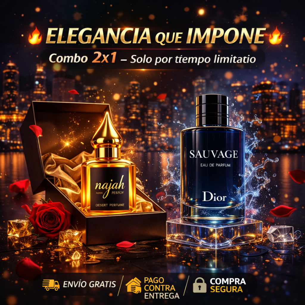 Combo 2 x 1 NAJAH Arabe Feromonas + SAUVAGE Dior