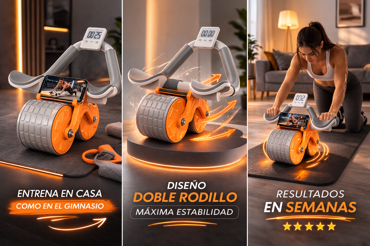 Rueda Abdominal con Contador