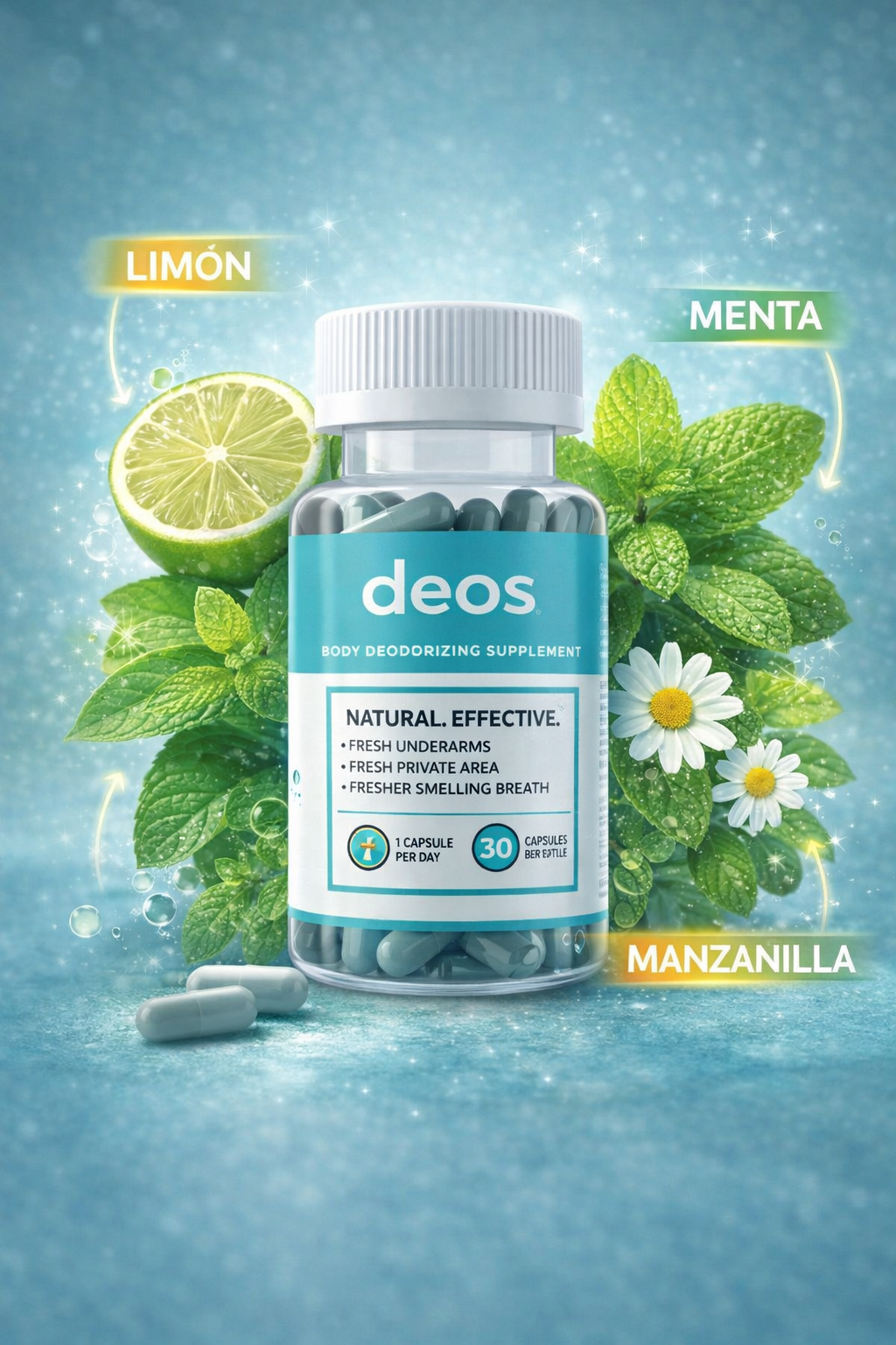 Deos- Control del mal olor corporal