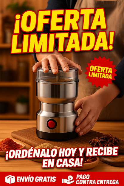 Molino Eléctrico de Especias, Condimentos y Semillas